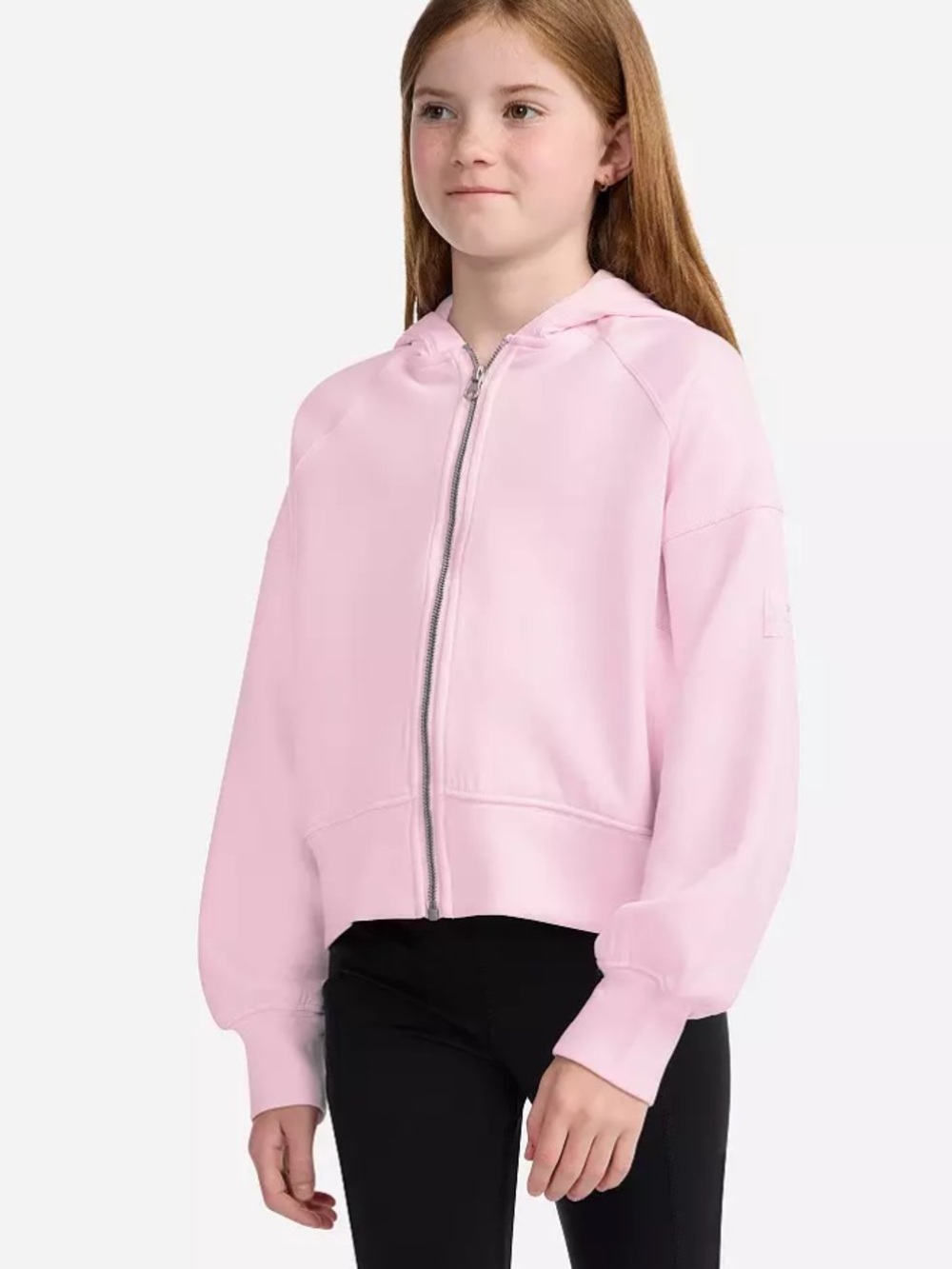 Abercrombie Kids Pink Neoknit Full-Zip Hoodie Size 13/14